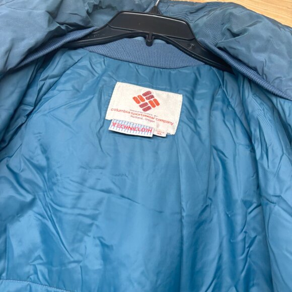 Vintage Columbia Jacket Mens XL Brown Full Zip Parka Technicloth Oregon 90s - Picture 13 of 16